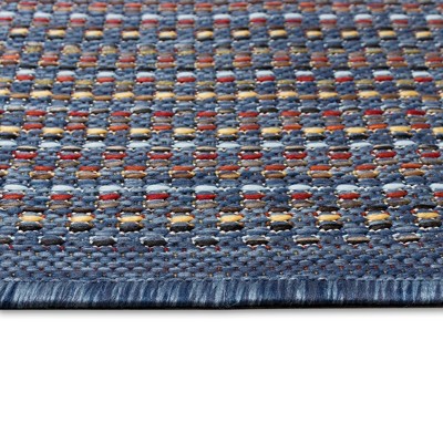 Denim Flat Woven Rectangular Indoor/Outdoor Rug 5' x 7'