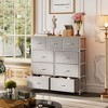 GALAXHERO Dresser 9-Drawer Fabric Storage Tower Chest for Bedroom, Hallway, Closet with Fabric Bins, Steel Frame, Wood Top, Easy Pull Handle - 2 of 4