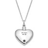 Black Bow Jewelry Sterling Silver Mother of an Angel Heart Ash Holder Necklace, 18 Inch - 2 of 4