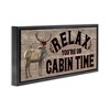 Stupell Industries Cabin Time Phrase with Deer, 25" x 11" - 3 of 4