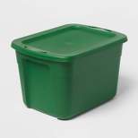 18gal Non-Latching Tote Green - Brightroom™