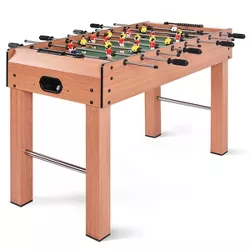 Steel Player Rods with Robo Style Players Spin Strike Score and Victory Selva 54 Multiplayer Competition Sized Foosball Table for Soccer Air Football Hockey Arcade Game Room Foos Ball Sports 
