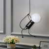 1-Light Black Pendant Light - 2 of 4