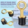 Boat Drain Plug, Snap & Twist-Turn Dual Modes, Marine-Grade Brass with Rubber Seal, Anti-Corrosion & Vibration-Proof for Bilge Transom - 4 of 4