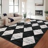 Machine Washable Checkered Rug - Non-Slip, Stain-Resistant, No-Shedding for Dining, Living Room, Bedroom - Easy Clean High Traffic Area Rug - 4 of 4