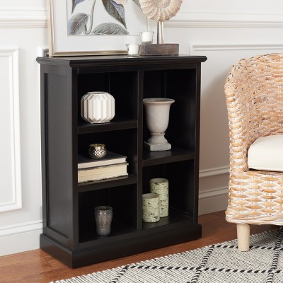 Maralah Black Solid Wood 5-Shelf Cube Bookcase