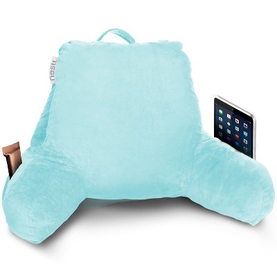 Nestl Memory Foam Reading Pillow, Reading & Bed Rest Pillow, Back Pillow with Pockets
