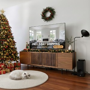 Luck Live 70.87-inch Walnut TV Stand Multifunctional Entertainment Center for Living Room & Bedroom - 1 of 4