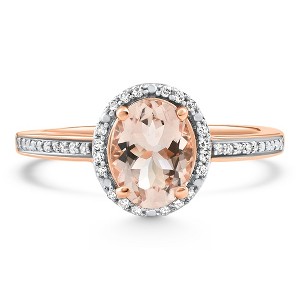 Pompeii3 1.84Ct Morganite Rose Gold Diamond Ring - 1 of 3