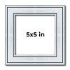 PosterPalooza | Square Classic Silver Picture Frame - UV Acrylic, Foam Board Backing, Hanging Hardware - 2 of 4