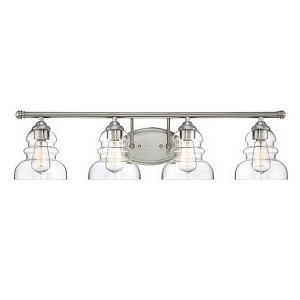 Millennium Lighting Brighton 4 - Light Vanity in  Satin Nickel - 1 of 1