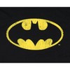 Seven Times Six DC Comics Batman T-Shirt Men's Big and Tall Bat logo Crackled Tee Black - 2 of 3
