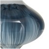24" x 14" Table Lamp with Drum Shade and Glass Gourd Style Base Blue - Olivia & May - 2 of 4