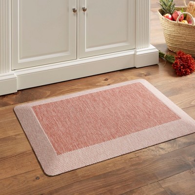 Spice Red Heathered Anti-Fatigue Kitchen Mat 19.6"x32"