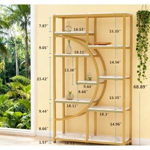 Gulches Freestanding Bookshelf, 68.9" Etagere Bookcase with 9 Open Shelves for Home Office - 1 of 4