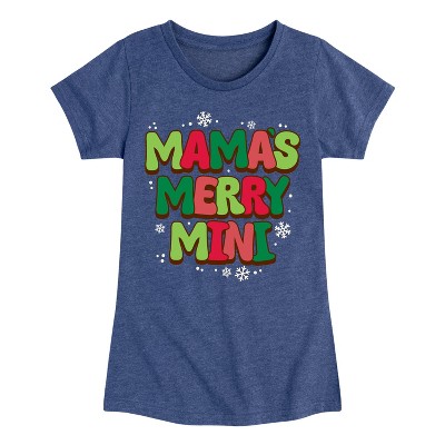 Girls' - Instant Message - Mamas Merry Mini Fitted Short Sleeve Graphic T-Shirt