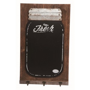 Transpac Wood 25.5 in. Multicolor Spring Farm Fresh Chalkboard Mason Jar Wall Decor - 1 of 2