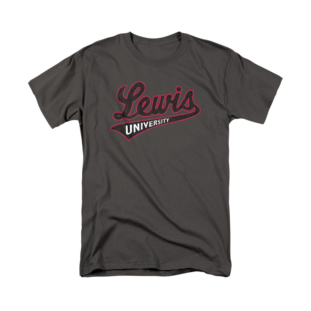 Men's Lewis University Official Distressed Primary T-Shirt - thumbnail 9
