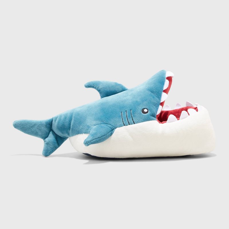 Kids' Knox Shark Ankle Biter Slippers - Cat & Jack™ Blue, 2 of 11