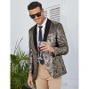 WhizMax Men's Fashion Suit Jacket Blazer One Button Luxury Weddings Party Dinner Prom Tuxedo - 3 of 4