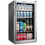Ivation 126 Can Mini Fridge, Small Adjustable Beverage Refrigerator