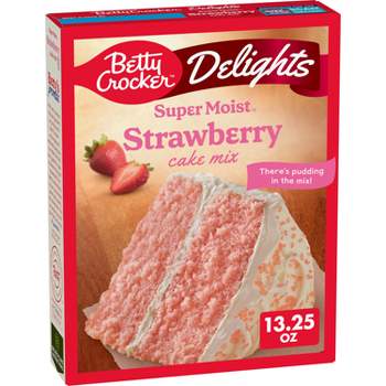 Betty Crocker Delights Strawberry Super Moist Cake Mix - 13.25oz