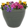 Sunnydaze Resort Outdoor/Indoor High-Fired Glazed UV- and Frost-Resistant Ceramic Flower Pot Planter with Drainage Holes - 4 of 4
