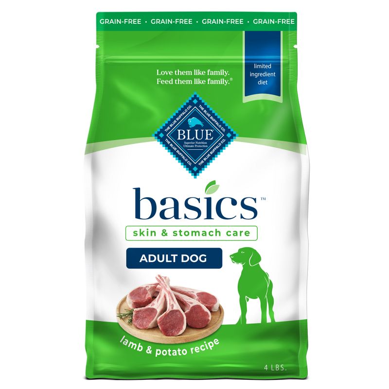 Blue Buffalo Basics Limited Ingredient Diet Grain Free Lamb & Potato Recipe Adult Dry Dog Food, 1 of 13