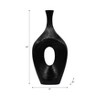 Modern Decorative Ceramic Vase - Accent for Home, Office & Living Room - Stylish Tabletop Centerpiece for Floral Arrangements - 4 of 4