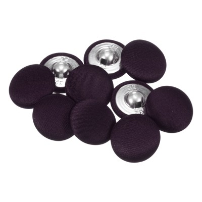 Unique Bargains Round Fabric Cloth Covered Sewing Buttons for Suits Dress 10 Pcs