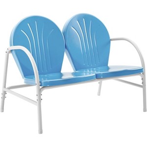HomeStock Griffith Outdoor Metal Loveseat - 1 of 4