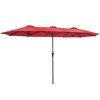 Sonkuki 13 x 7.2Ft Double-Sided Patio Umbrella with Large Canopy Outdoor Table Umbrella for Garden, deck and pool - 2 of 4