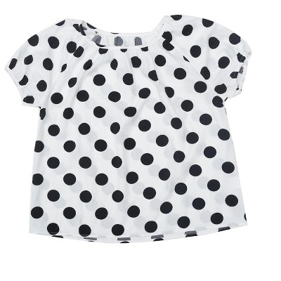 INSPIRE CHIC Women's Polka Dots Short Sleeve Crew Neck Summer Casual Lightweight Blouses