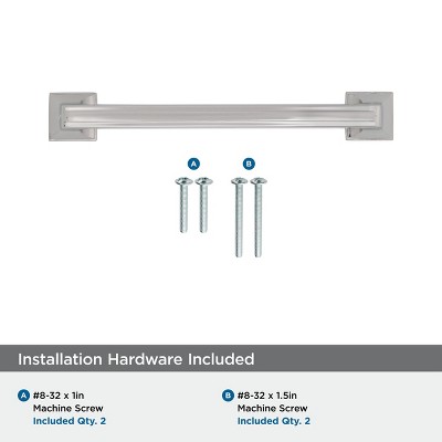 Polished Nickel 5-1/16" Center-to-Center Cabinet Bar Pull