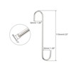 Unique Bargains Carbon Steel Extra Long Multi-purposed S Hooks and Hangers 5 Pcs - 2 of 4