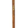 Design Toscano Empress Collection: Fluted Brass Sphere Solid Hardwood Walking Stick - 3 of 4