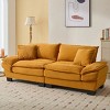 Modern 3-Seater Corduroy Sofa, Comfy Deep Seat Couch with Pillows, Upholstered for Living Room, Bedroom, Apartment or Office – Cuddlewood - 2 of 4