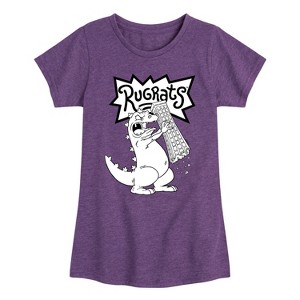 Girls' - Rugrats - Reptar Tokyo Fitted Short Sleeve Graphic T-Shirt - 1 of 4