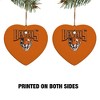 Buffalo State College Bengals Primary Logo HeartShaped Porcelain Holiday Christmas Tree Ornament  2.8" - 2 of 4