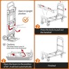 TROPOW 2-in-1 Convertible Hand Truck ¨C Black Heavy Duty 660LB Capacity Folding Dolly with 10" Wheels for Garage/Warehouse (1-Pack) - 4 of 4