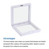 Unique Bargains ABS frames and Flexible TPU film Jewelry Box 4 Pcs - 4 of 4