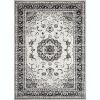 Oriental Medallion Rug - Kid and pet friendly washable vintage floral carpet with non-slip backing - 3 of 4