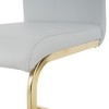 PAGED Upholstered Dining Chairs Modern Living Room Chairs Comfortable Kitchen Chairs with Metal Legs for Living Room - 3 of 4