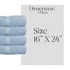 Home Weavers Elegance Essentials 550GSM 100% Cotton Zero Twist Super Absorbent Bath Towel Set - 2 of 4