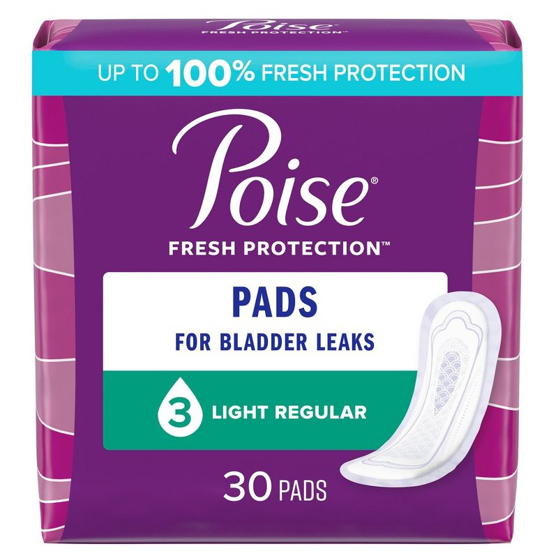 Poise Bladder Control Pad Light Absorbency, 1 of 7
