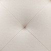 19" Square Pintucked Ottoman - WOVENBYRD - 4 of 4