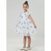 2Bunnies Girls Sparkly Sequin Butterfly Embellishment Tulle Birthday Party Dress - 4 of 4