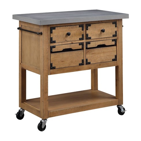 Austin Kitchen Island Top Finish Gray Natural Osp Home Furnishings Target
