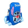 Disney Wallet, Phone Bag Holder, Lilo and Stitch, Stitch Smiling Face Close Up, Blue, Vegan Leather - 2 of 4