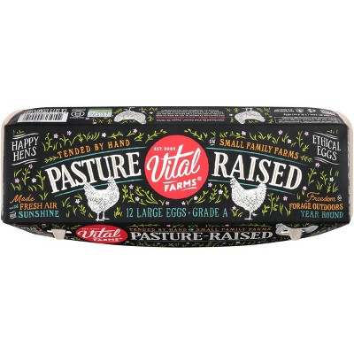 Vital Farms Pasture-Raised Grade A Large Eggs - 12ct